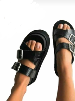 Birk Doble Hebilla Negro