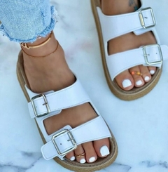 .Sandalias birk Hebilla Blanco