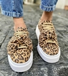 Zapatillas Con Moño Desmontable Leopardo