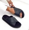 Sandalias Carla tiras anchas negro