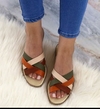 Sandalias multicolor oscuro