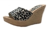 Sandalias taco chino con plataforma animal print