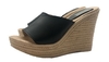 Sandalias taco chino plataforma negra
