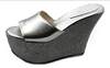 Sandalias plataforma plateadas