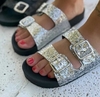 Sandalias birk con gliters