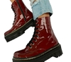 Borcego unisex rojo con cierre