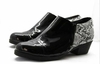 Bota texana de charol