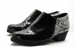 Bota texana de charol