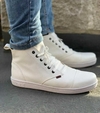 Borcego zapatilla blanca