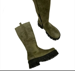Bota de montar de gamuza