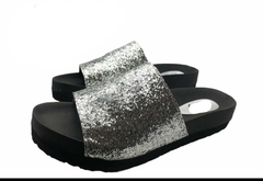 Sandalia glitters plateado