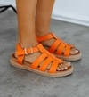 Sandalias franciscanas naranja
