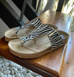 Sandalia ojota cebra