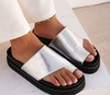 Sandalias belen plateado