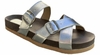 Sandalias tiras plateado