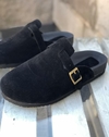 Zueco birk gamuzado negro