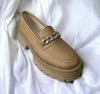 Mocasines con cadena dorado