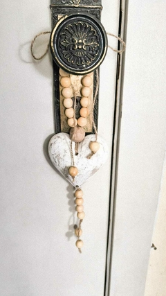 Coração enfeite de porta ou mesa na internet