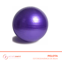 Combo Pelota Esferodinamia 65cm Fitness Pilates Yoga + Inflador de Pie