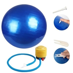 Pelota Esferodinamia 75cm Fitness Pilates Yoga + Inflador de Pie