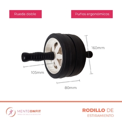Kit Rueda abdominal doble Entrenamiento Fitness + Tobillera Con Peso 2 Kg - El Par en internet