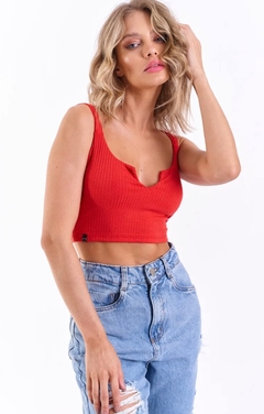 CROPPED CANELADO AMÔ