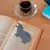 Imagen de Señalador Libro Marca Pagina Hoja Hipopotamo Hippo Negro