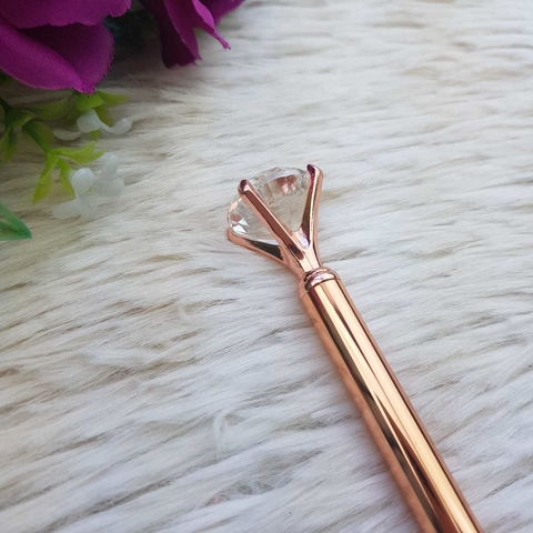 Caneta Luxo Diamante Retrátil 1.0mm