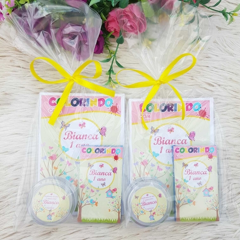 Kit de colorir com ioio - Jardim encantado