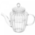 Bule em vidro borossilicato Classic vintage alto 600 ml - Mamta