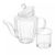 Bule em vidro borossilicato Classic vintage alto 600 ml - comprar online