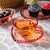 Conjunto 4 Xícaras de Chá de cristal Coração Rosa - comprar online
