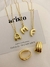 Collar inicial chunky gold - comprar online