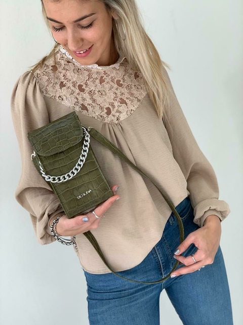 PORTA CELULAR MATILDA CROCO - comprar online