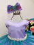 Vestido Infantil Princesa Ariel Lilás Tule Verde Luxo Pérola (2180LI) - comprar online