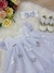 Vestido Infantil Bebê Branco Jardim Encantado Luxo (4547BC) - comprar online