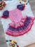 Fantasia Adulto Junino Arraiá Rosa Xadrez C/ Estampa Festas (3519RR) - comprar online