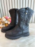 Bota infantil Boiadeira Texana Preto Com Zíper Luxo (3700PT)