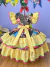 Fantasia Infantil Luxo Junino Arraiá Amarelo Xadrez Colorido (3548AM) - Pirulito Rosa Kids