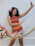 Fantasia Infantil Moana Com Colar e Cinto Faixa Festas (1130VL)