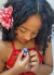 Fantasia Infantil Moana Com Colar e Cinto Faixa Festas (1130VL) - comprar online