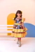 Fantasia Infantil Luxo Junino Arraiá Amarelo Xadrez Colorido (3548AM) - comprar online