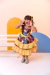 Fantasia Infantil Luxo Junino Arraiá Amarelo Xadrez Colorido (3548AM) na internet