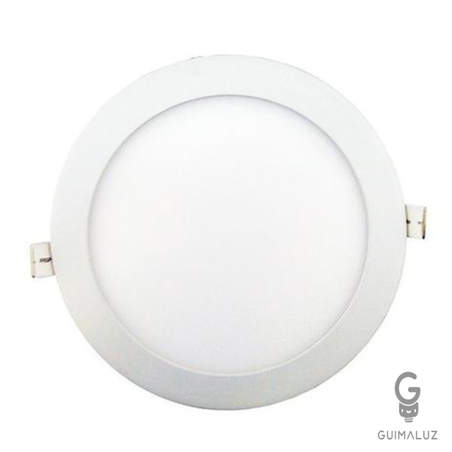 Painel Embutir Slim 12w Redondo - comprar online