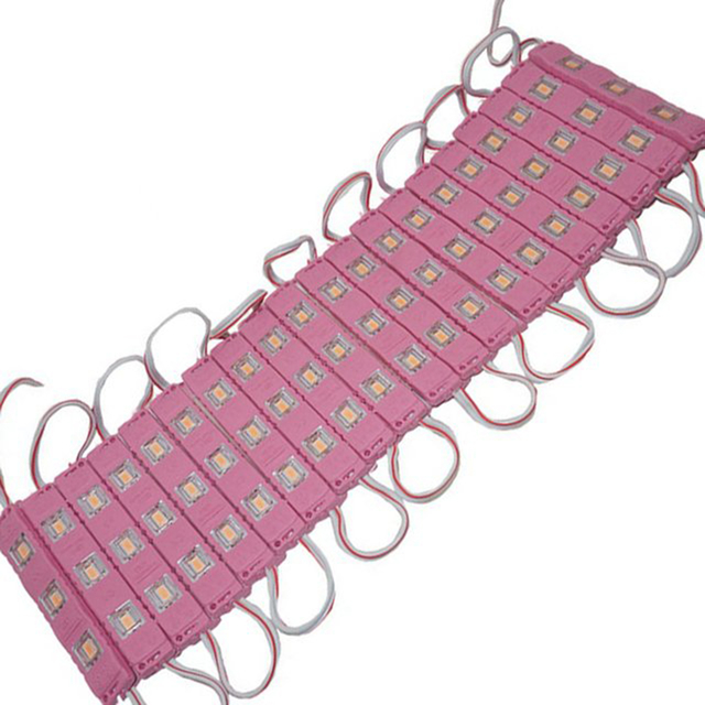 Módulo Led 12v 7020 3led Rosa IP65