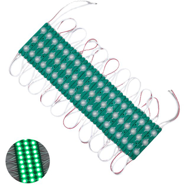 Módulo Led 12v 7025 3led Verde IP65