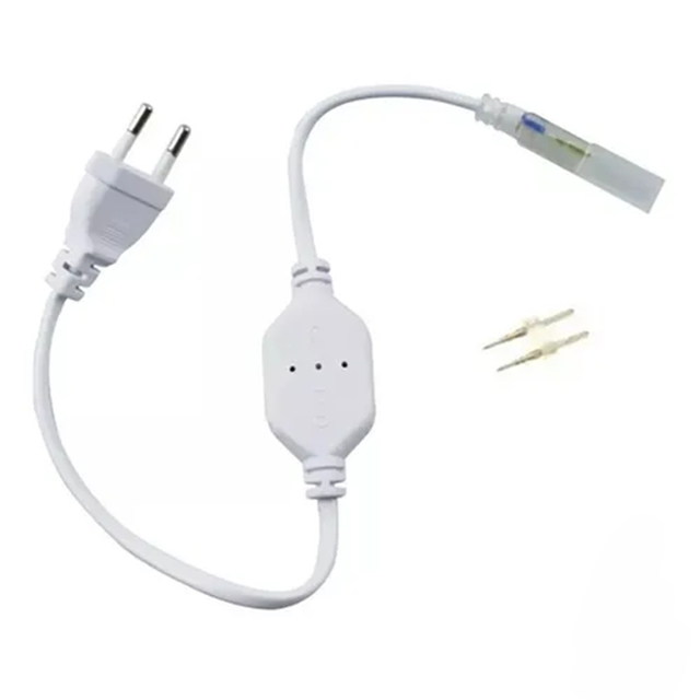 Conector Alimentador Para Mangueira Fita 5050 110V ou 220V