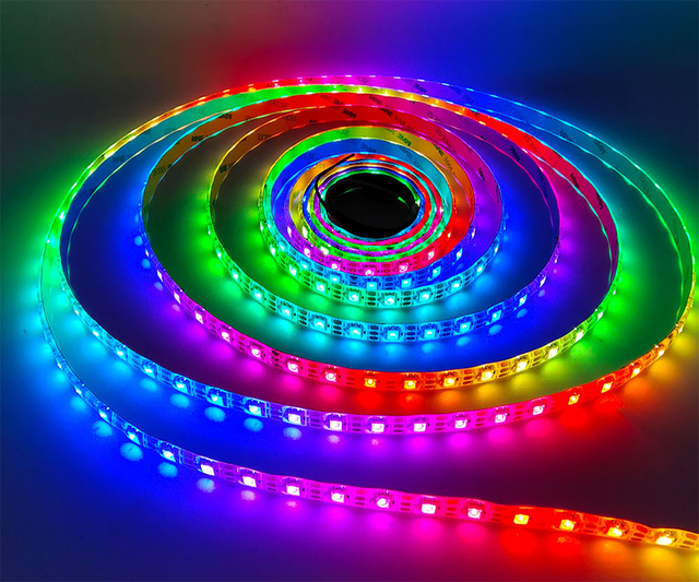 Fita Led Digital WS2812 5v RGB IP67 366 Efeitos 300Leds na internet