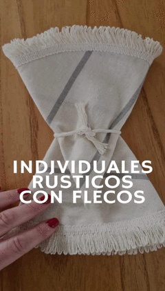 Individuales de mesa rústicos en internet