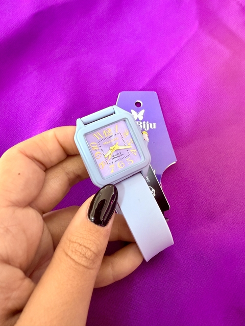 Relógio Emborrachado Azul bebê